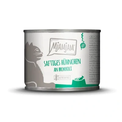 Afbeelding van 6x200g MjAMjAM Sappige kip op broccoli nat kattenvoer