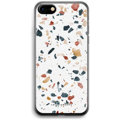 Afbeelding van Case Company® hoesje geschikt voor iPhone 7 Terrazzo N4 Soft Cover Telefoonhoesje Bescherming aan alle Kanten en Schermrand