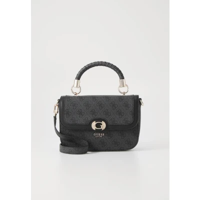 Afbeelding van Guess Orlina logo TOP Handle FLAP Handtas, Dames, Maat: One Size, Coal