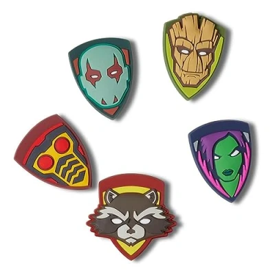 Afbeelding van Crocs Set van 5 Guardians of the Galaxy, uniseks schoenbedels, één maat, eenheidsmaat, De Galaxy
