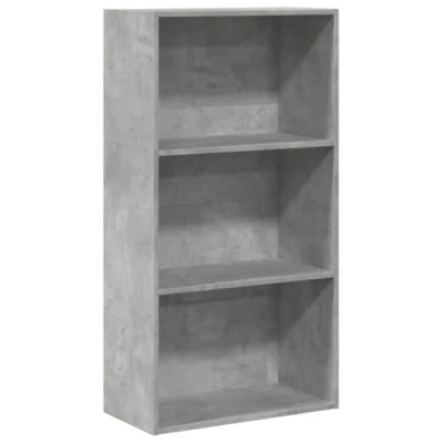 Image de vidaXL Bibliothèque gris béton 60x30x114 cm bois d&#039;ingénierie857902