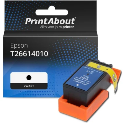Afbeelding van Huismerk Epson T26614010 Inktcartridge Zwart Hoge capaciteit
