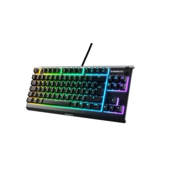 Afbeelding van SteelSeries Apex 3 TKL RGB gaming toetsenbord compacte esports vormfactor zonder cijferblok 8 zone verlichting Engelse QWERTY lay out