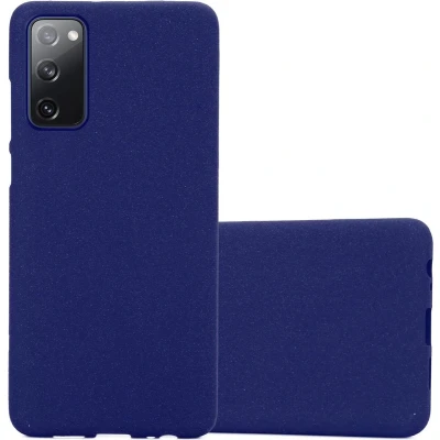 Afbeelding van Cadorabo Hoesje geschikt voor Samsung Galaxy S20 FE in FROST DONKER BLAUW Beschermhoes gemaakt van flexibel TPU silicone Case Cover