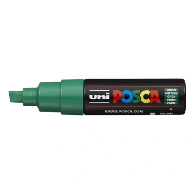 Image de Uni ball Posca Marqueur pointe large biseautée Vert foncé