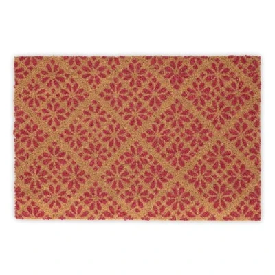 Afbeelding van Relaxdays deurmat kokos patroon 40 x 60 cm kokosmat hal gang antislip
