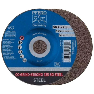 Afbeelding van PFERD 64181125 CC GRIND STRONG 125 SG STEEL Schuurschijf Diameter mm Boordiameter 22.23 10 stuk(s)