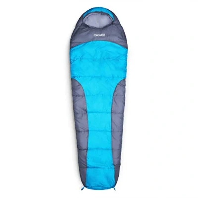 Afbeelding van Lumaland Mummieslaapzak outdoor slaapzak 230 x 80 cm incl. tas, verpakt 50 25 Turkoois