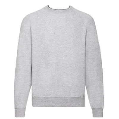 Afbeelding van Fruit Of The Loom Heren Set In Belcoro® garen Sweatshirt (Heather Grijs)
