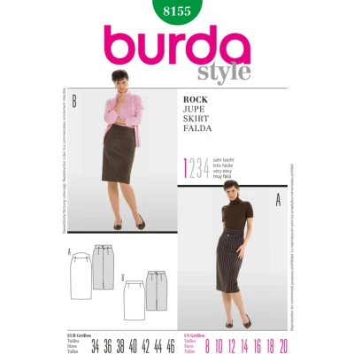 Afbeelding van Burda Naaipatroon 8155 Rok in variaties
