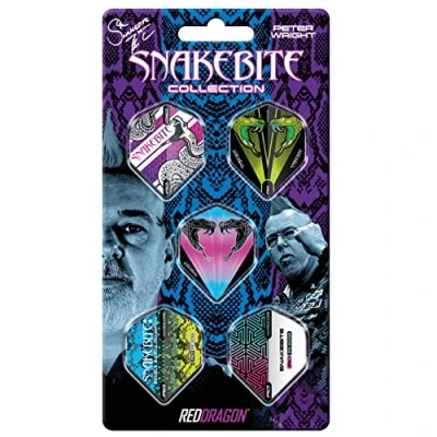 Afbeelding van RED DRAGON Peter Wright 1 vlucht Collectie sets per pakket van elke (15 dartvluchten in totaal)