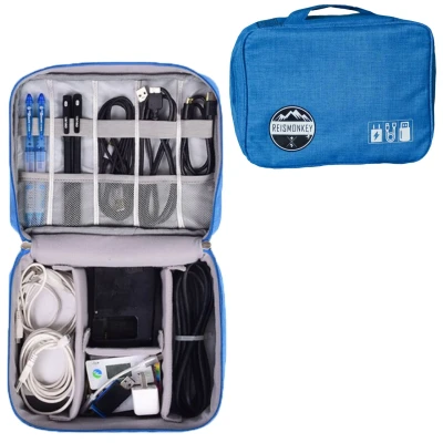 Afbeelding van Kabel Organizer Tas voor elektronica Morgen in huis ️ Blauw