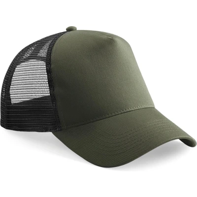 Afbeelding van Beechfield Snapback truckerpet B640 Olive Green / Black