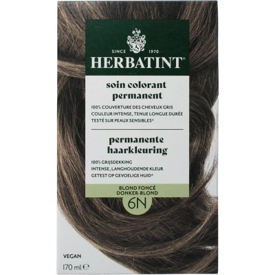 Afbeelding van Herbatint Permanente Haarkleuring 6N Donker Blond
