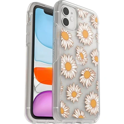 Afbeelding van OtterBox Symmetry Hoesje voor iPhone 11, Schokbestendig, Valbescherming, Dunne beschermhoes, ondersteunt 3 x meer vallen dan militaire standaard, Vintage Daisy