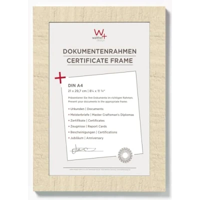 Afbeelding van walther+ design HO130W Wissellijst Papierformaat: DIN A4 Wit