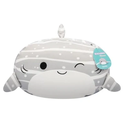 Afbeelding van Squishmallows Stackables Sachie Grey Striped Whale Shark 30cm pluche