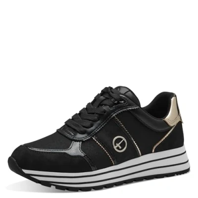 Image de Tamaris Baskets pour femmes 1 23727 42, Pointure:39 EU, La couleur:noir