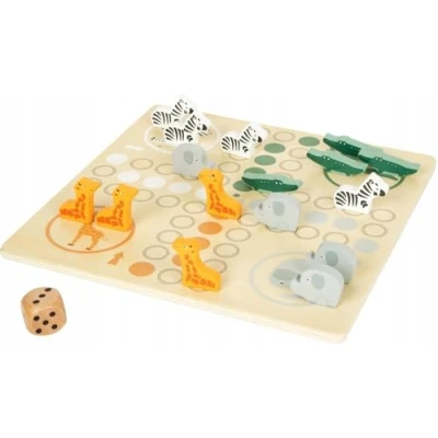 Afbeelding van Small foot bordspel ludo safari