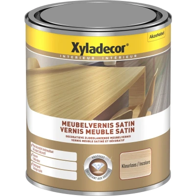 Afbeelding van Xyladecor Meubel Vernis Kleurloos Satin 1L