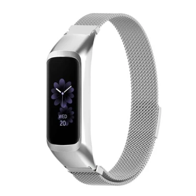 Afbeelding van Milanese band Zilver Samsung Galaxy Watch Fit 2