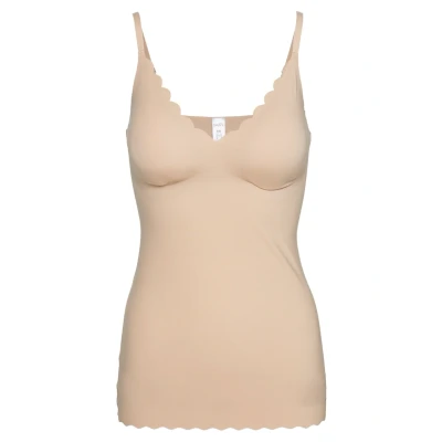 Afbeelding van Skiny Damen Spaghetti Hemd, Dames, Maat: 44, Beige