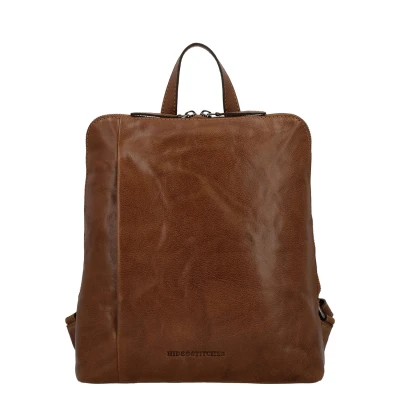 Afbeelding van Hide &amp; Stitches Westland Rugzak Cognac 100% Leer