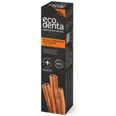 Afbeelding van Ecodenta Black Cinnamon Whitening Toothpaste 100ML