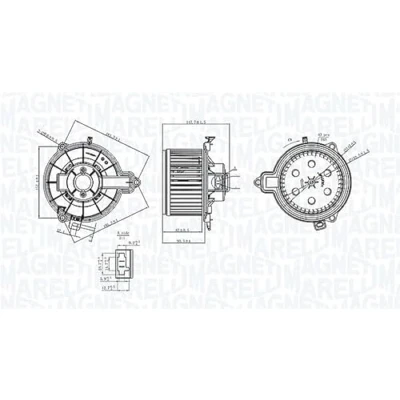 Afbeelding van MAGNETI MARELLI 069412733010 Interieurventilator IVECO: DAILY 4 Kasten/Kombi