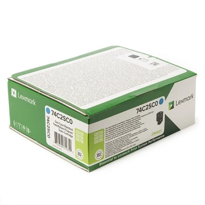 Image de Lexmark 74C2SCE cartouche Cyan toner et laser