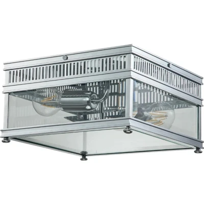 Afbeelding van Elstead Lighting LED Wand Buitenlamp Holborn 2X E27 Max 60W IP44 Dimbaar Polished Chrome