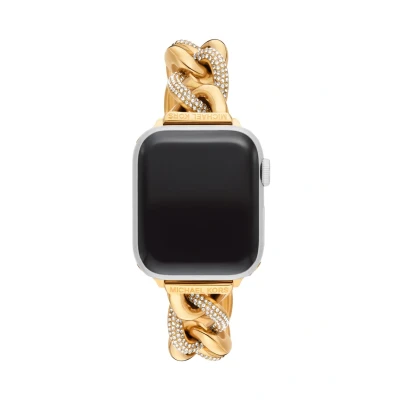 Afbeelding van Michael Kors Strap FOR Apple BAND Smartwatch, Dames, Maat: One Size, Gold coloured