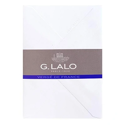 Afbeelding van LALO 21450 l verpakking met 25 enveloppen, rubber bekleed en gevoerd, formaat C6 (11,4 x 16,2 cm) 100 g/m² kleur: extra wit hoogwaardige overeenstemming premium papier uit Frankrijk