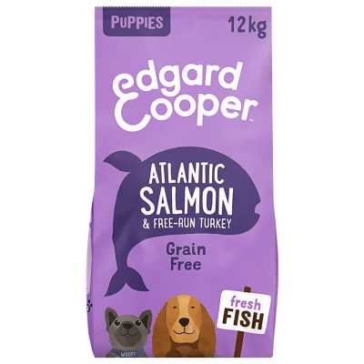 Afbeelding van 2x Edgard &amp; Cooper Hondenvoer Puppy Verse Zalm en Kalkoen 12 kg