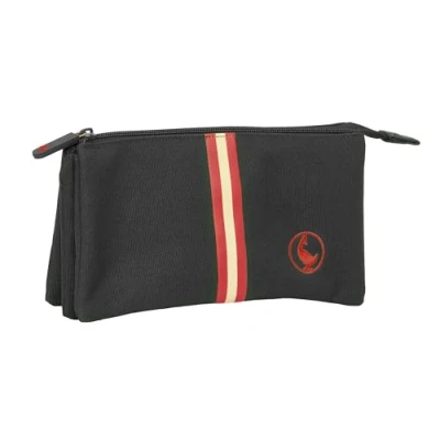 Afbeelding van Pennenetui met 3 vakken El Ganso Black Zwart 22 x 12 cm
