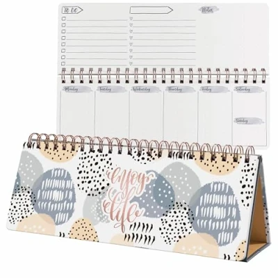 Afbeelding van Tafelagenda Sigel Jolie Inspire 300x114mm 53 weken 7dagen/1pagina onge