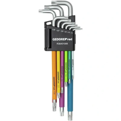 Afbeelding van Gedore R36401009 TX Haakse schroevendraaierset T 10, 15, 20, 25, 27, 30, 40, 45, 50