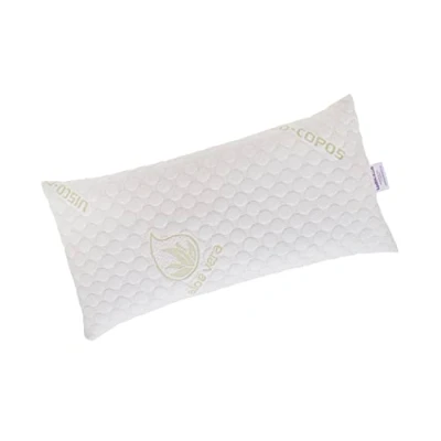 Afbeelding van Todocama Aloë Vera visco elastisch kussen met 100% elastische vlokken. stretchstof. Thermoregulerend. Gemiddelde stevigheid hoog. Gemaakt in Spanje. (75 cm)