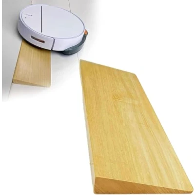 Afbeelding van Houten drempelhelling, robotstofzuiger, stoeprandhelling, rolstoelhelling, 50 x 20 4 cm