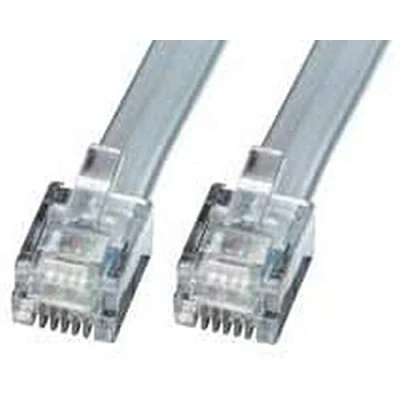 Afbeelding van LINDY ISDN Aansluitkabel [1x RJ12 stekker 6p6c 1x 6p6c] 50 m Grijs