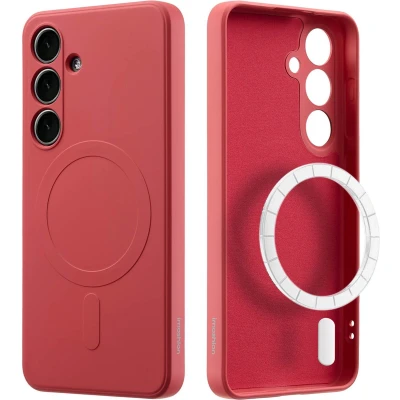 Afbeelding van imoshion Hoesje Geschikt voor Samsung Galaxy S24 Plus Siliconen Color Backcover MagSafe roze
