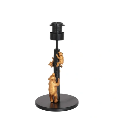 Afbeelding van Anne Light and home tafellamp Animaux zwart metaal 17 cm E27 fitting 3127ZW