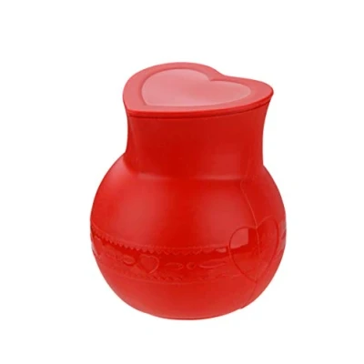 Afbeelding van Dr. Oetker FLEXXIBLE Love siliconen kookpan met deksel, vaatwasserbestendig, magnetronbestendig, inhoud 250 ml, rood, hoeveelheid: 1 stuk