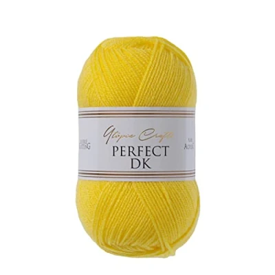 Afbeelding van Utopia Crafts DK dubbel breigaren, 100 g (gele maïs)