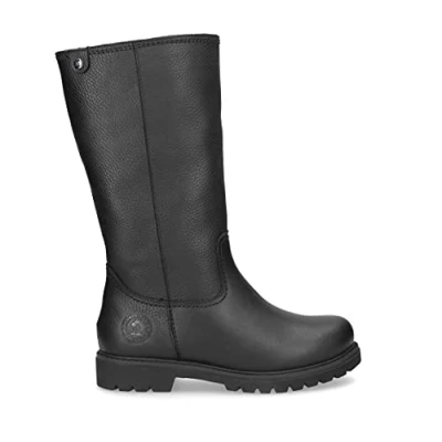 Afbeelding van Panama Jack Bambina Igloo instaplaarzen voor dames, warm gevoerd, zwart.