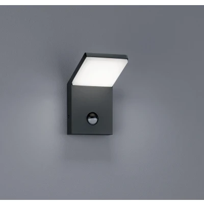 Afbeelding van TRIO PEARL Wandlamp Antraciet incl. 1x SMD 8W Bewegingssensor Buitenverlichting IP54