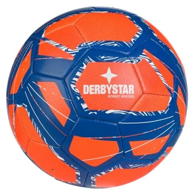 Afbeelding van Derbystar Voetbal Streetsoccer Oranje blauw wit maat 5