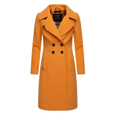 Afbeelding van Navahoo Wooly Halflange jas, Dames, Maat: Small, Apricot sorbet