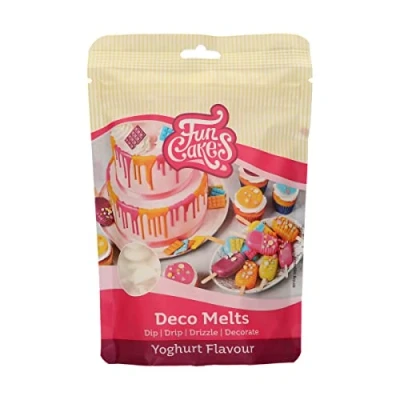 Afbeelding van FunCakes Deco Melts Smeltsnoep Yoghurt Smaak 250g