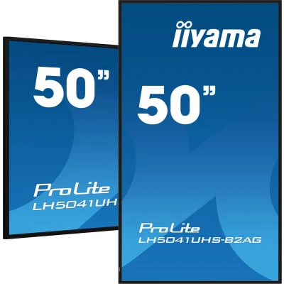 Afbeelding van Iiyama ProLite LH5041UHS B2AG Digital Signage display Energielabel: G (A G) 127 cm (50 inch) 3840 x 2160 Pixel 24/7 Anti burn in functie, Media